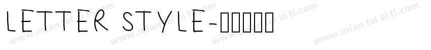 LETTER STYLE字体转换